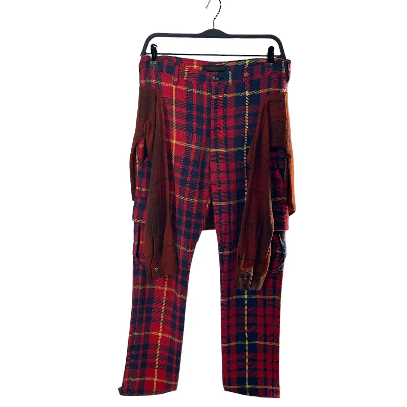 UNDERCOVERISM///Pants/M/Wool/RED//Plaid/M [Designers] Rock/