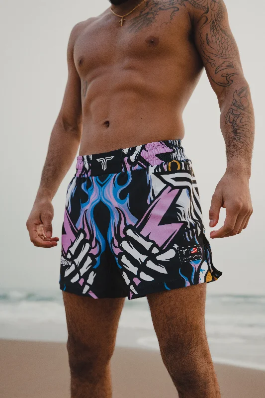 Lightning Skull Fight Shorts (5"&7“ Inseam)