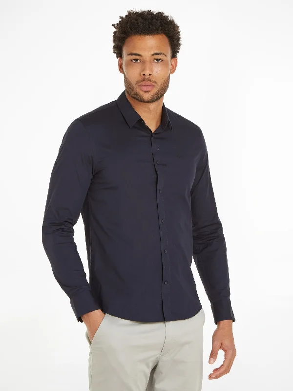 Calvin Klein Poplin Stretch Slim Shirt