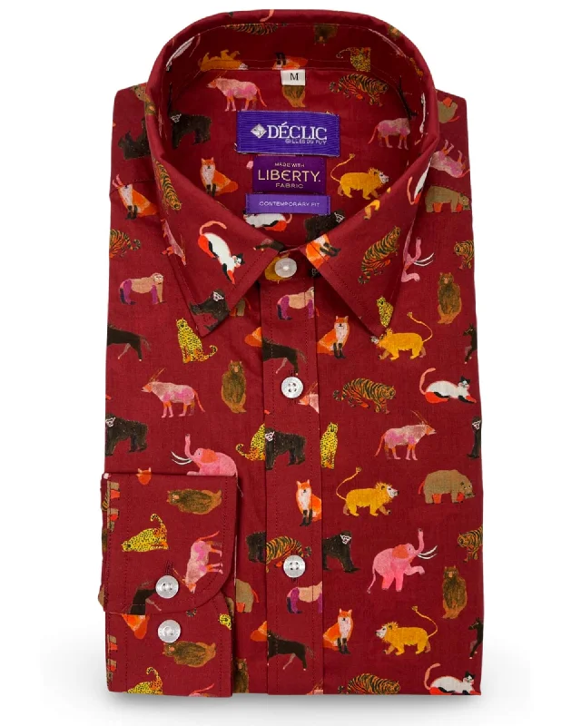 DÉCLIC Liberty Anipals Print Shirt - Red