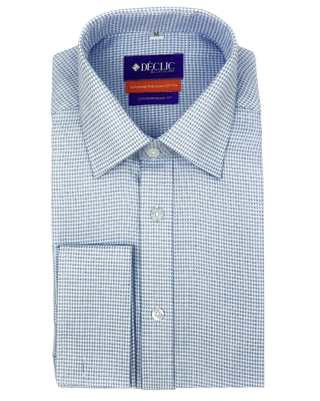 DÉCLIC Antoine Textured Shirt - Blue