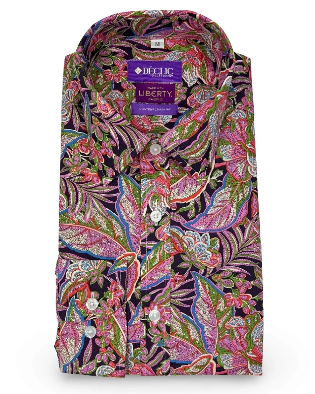 DÉCLIC Liberty Archi Floral Print Shirt - Pink