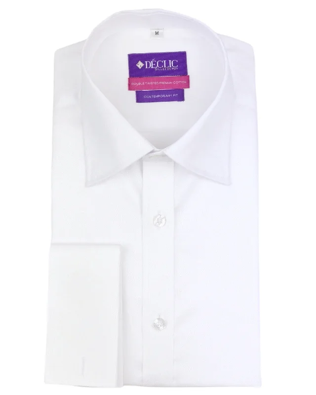 DÉCLIC Sel Slim Shirt (Standard Collar) - Double Cuff