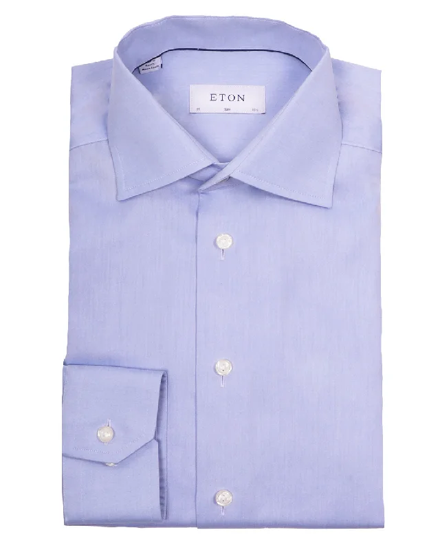 Light Blue Twill Dress Shirt