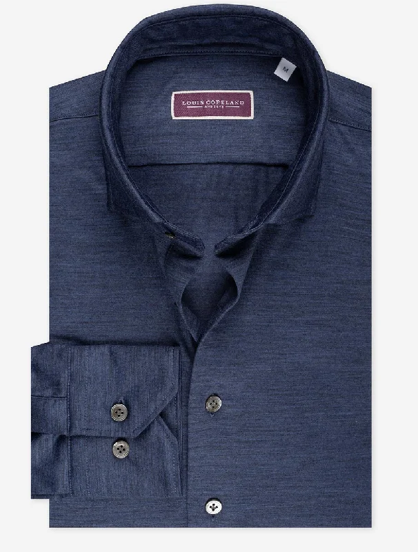 Fine Wool Shirt Blue