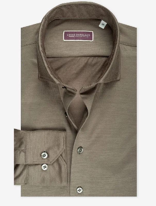 Fine Wool Shirt Olive