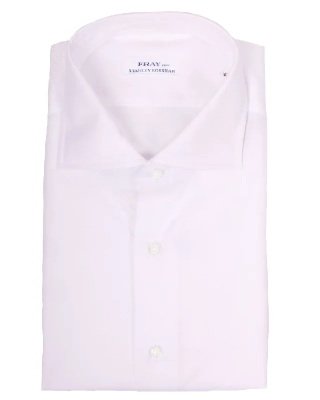 White Short Sleeve Lione Sportshirt