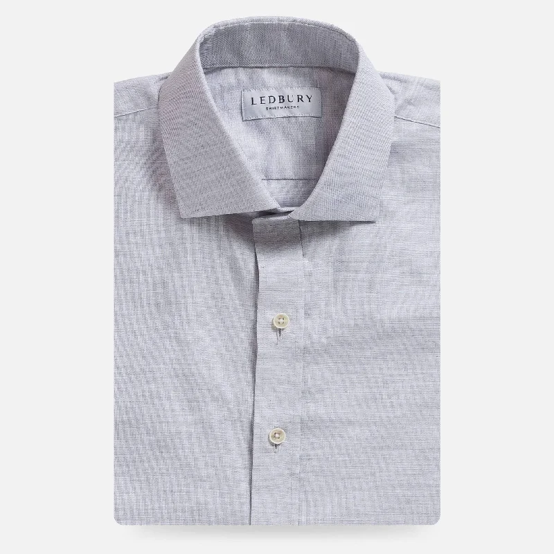 The Light Grey Brompton Mouline Custom Shirt