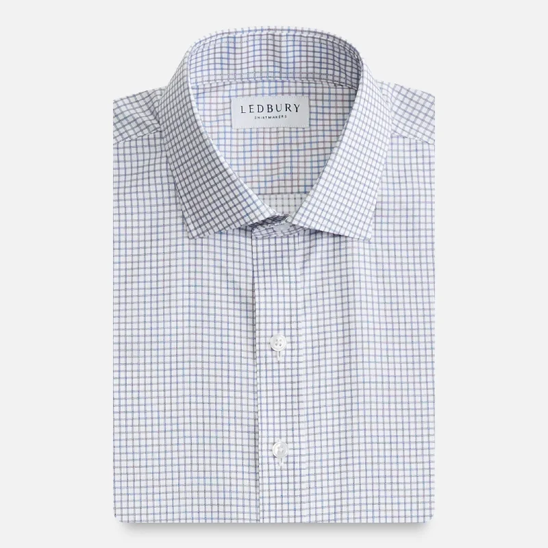 The Navy Blue Owen Check Custom Shirt