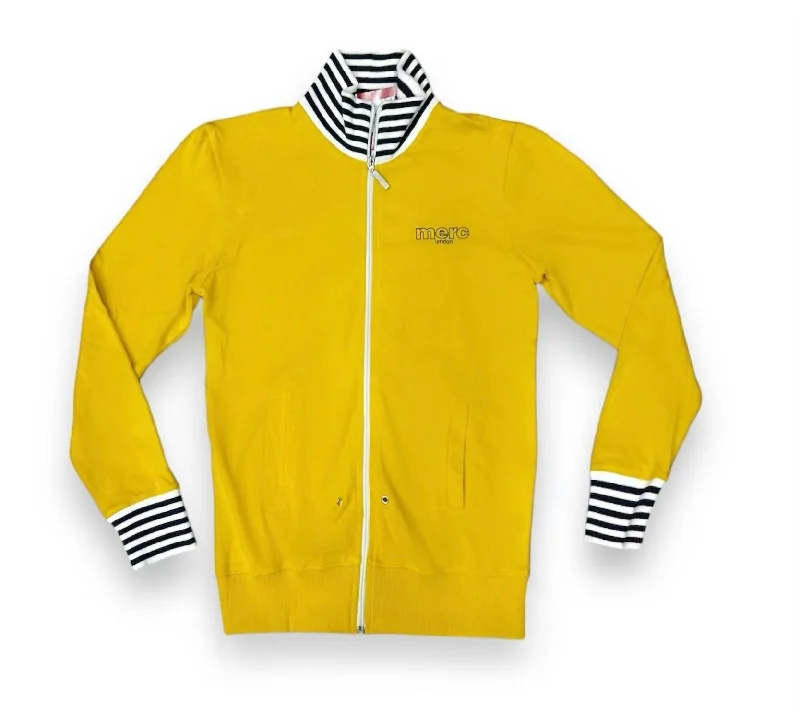 Men's Zip Up Jacket In Yellow