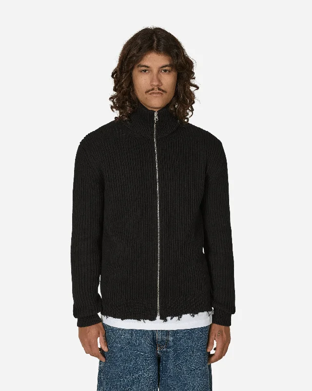 Ribbed Cotton Jacket Black