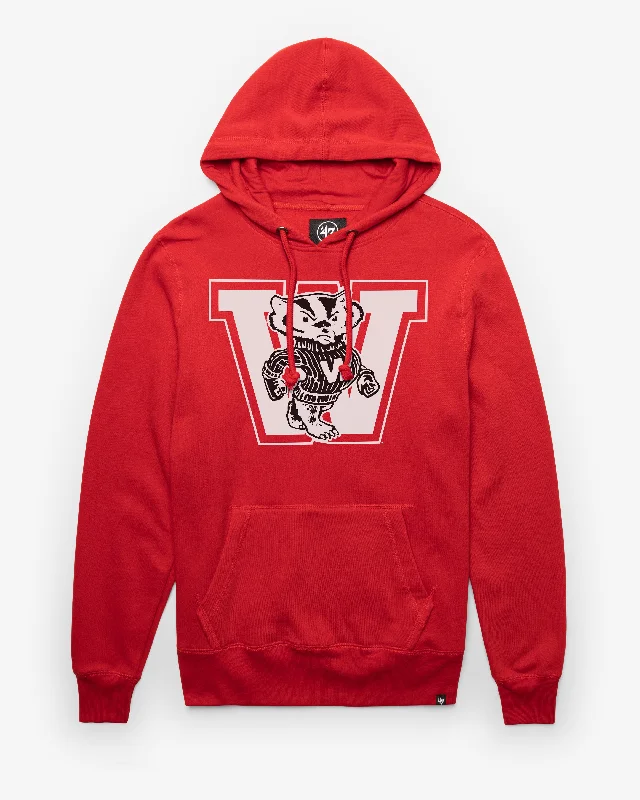 WISCONSIN BADGERS VINTAGE IMPRINT '47 HEADLINE HOOD