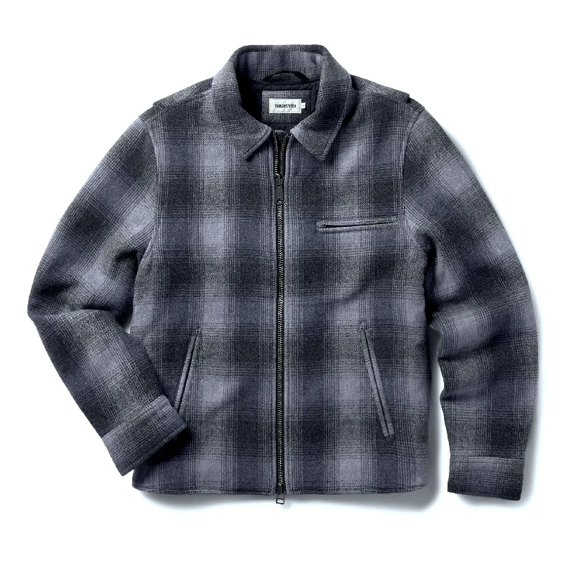 The Wyatt Jacket in Ash Plaid Wool