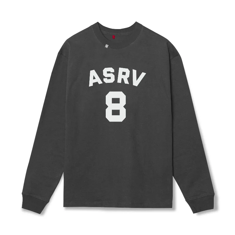 0851. Tech Essential™ Relaxed Long Sleeve  -  Space Grey "ASRV 8"