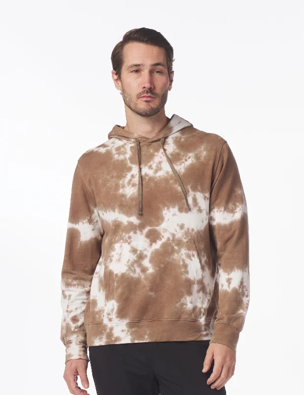 Atlas Hoodie: Mocha Blur Dye