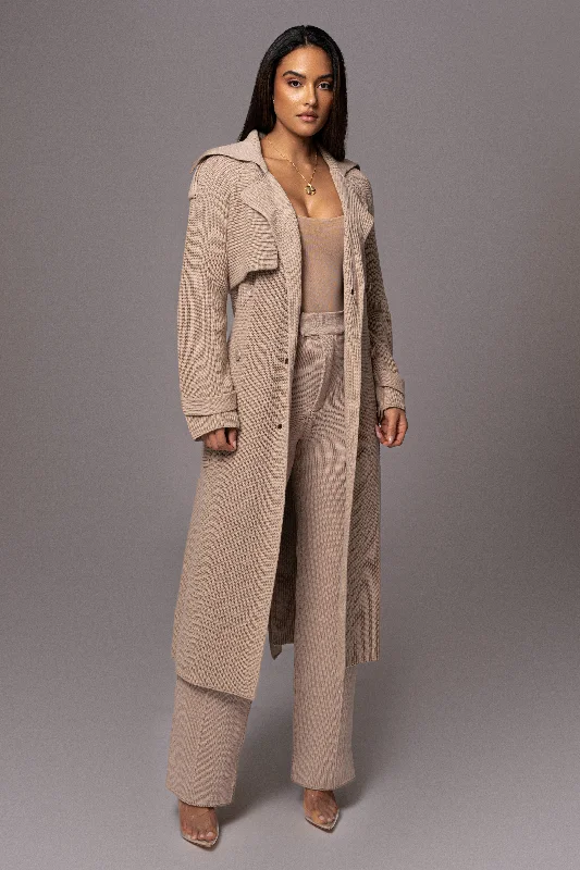 Beige Maxinne Knit Coat