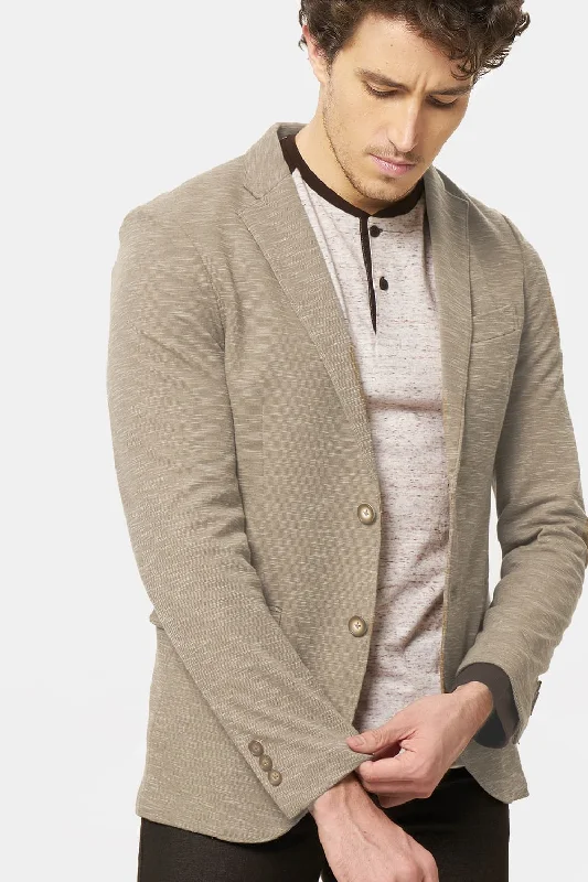 Comfort Fit 2 Button Knit Blazer