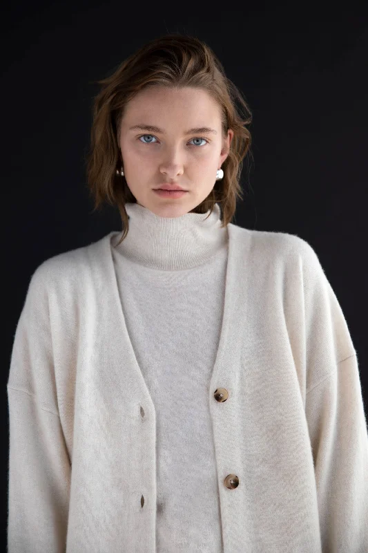 100% CASHMERE CARDIGAN