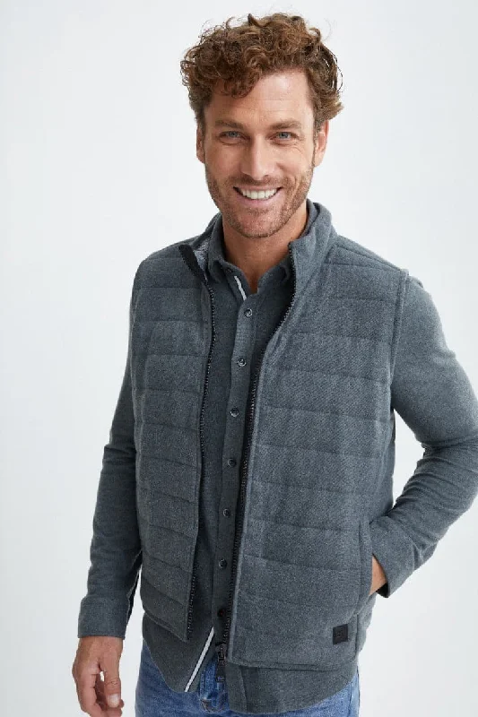 Charcoal Series Fleece Puffer Vest