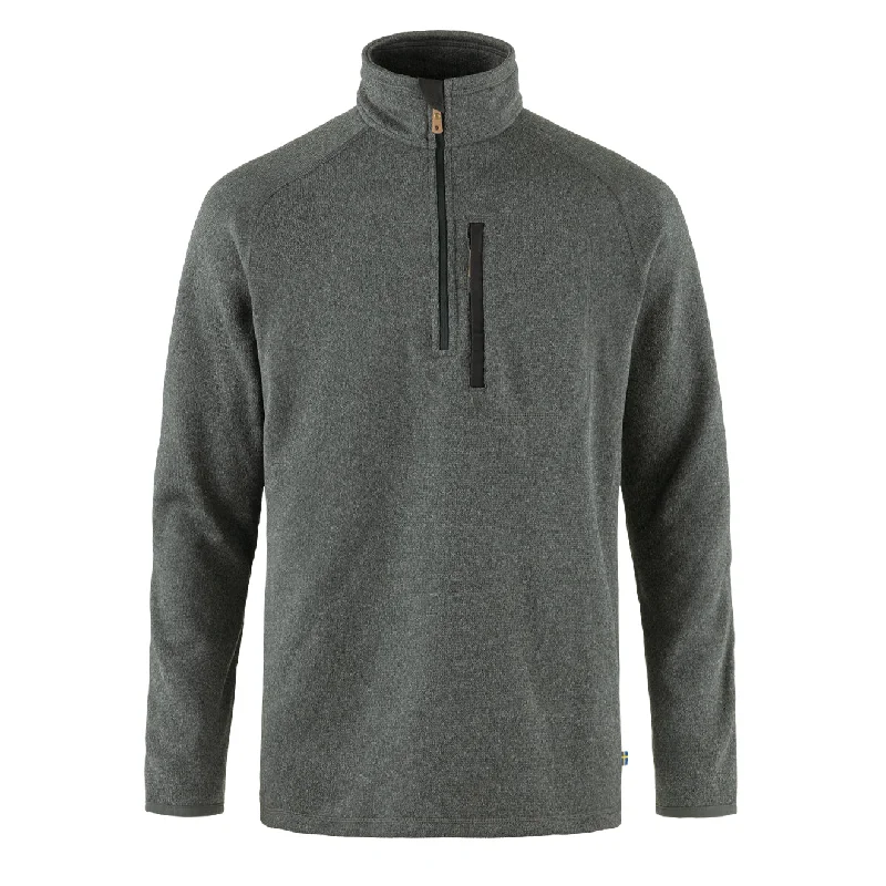 Fjallraven Ovik Fleece Half Zip Dark Grey