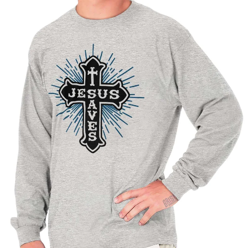 Jesus Saves Long Sleeve T-Shirt