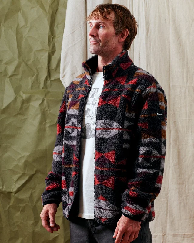 Wye Aztec - Mens Recycled Fleece - Multi