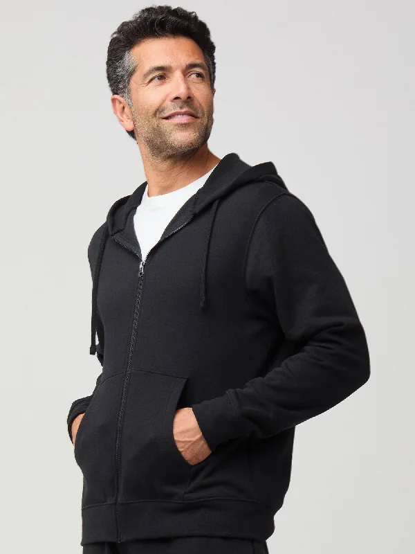 Black Zip-Up Hoodie