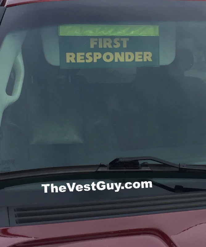 FIRST RESPONDER Visor Tag