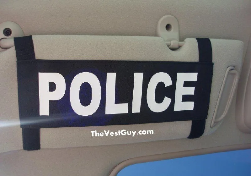 Police Car Visor Name Tag