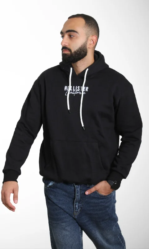 Men Milton Slim Fit Hoodie (Black)