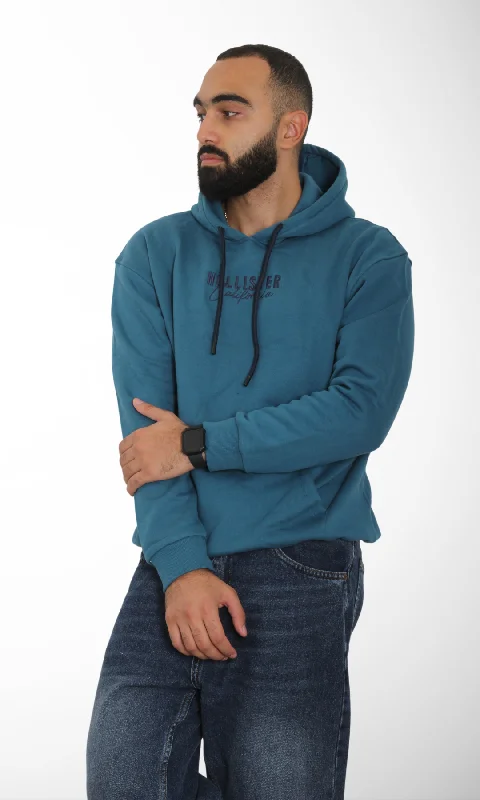 Men Milton Slim Fit Hoodie (Petrol)