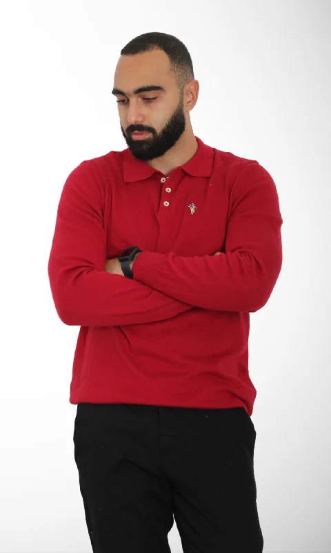 Men Pull Over Sweater (Red)