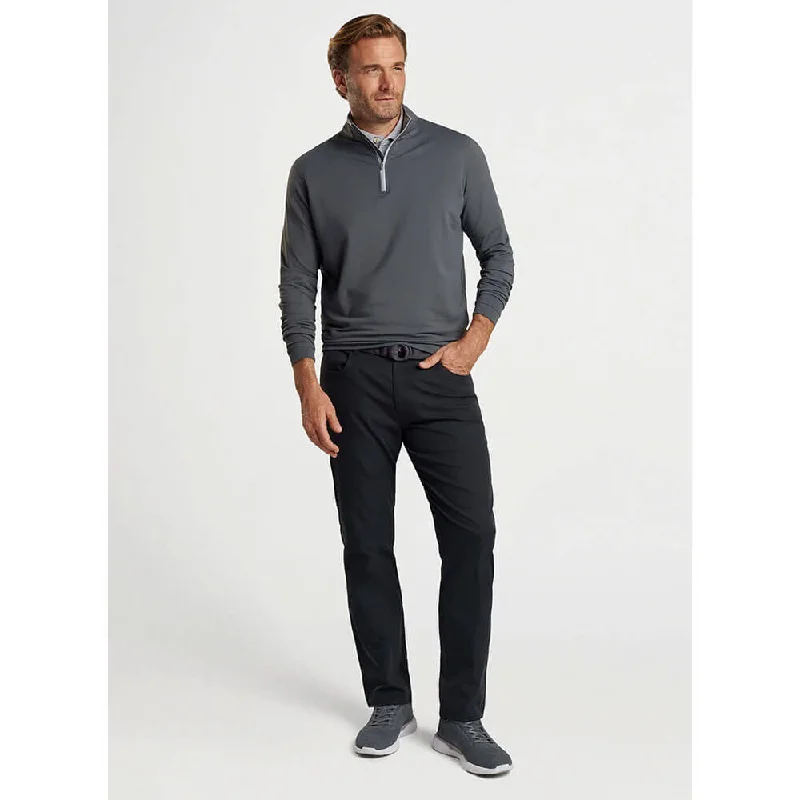 Peter Millar Perth Stretch Loop Terry 1/4 Zip Sweater - Iron*